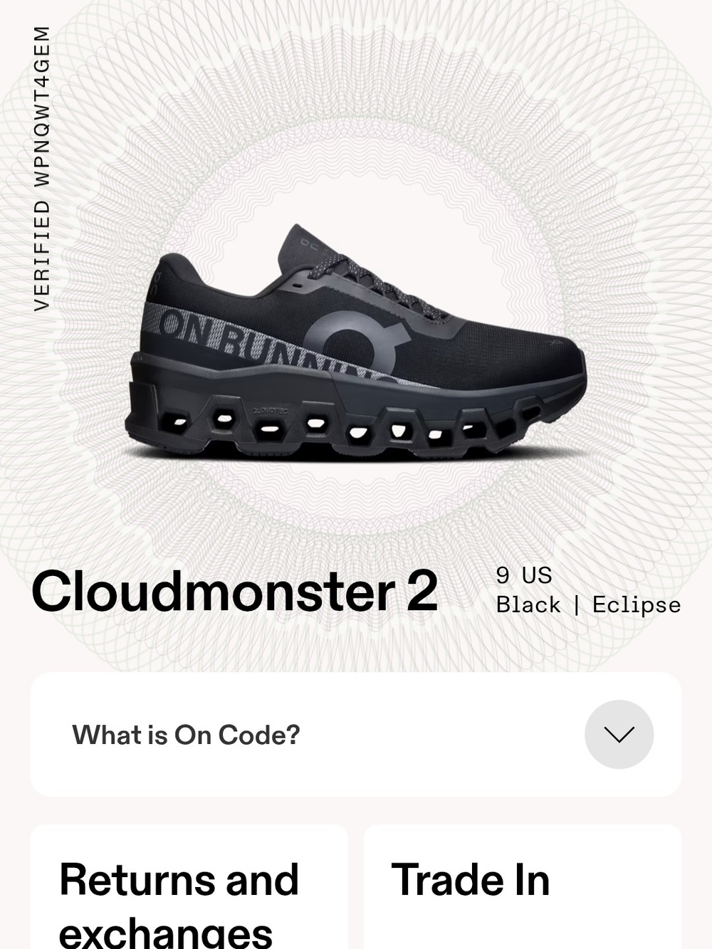 on Cloudmonster 2